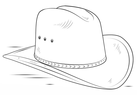 Cowboy Hat Coloring Page